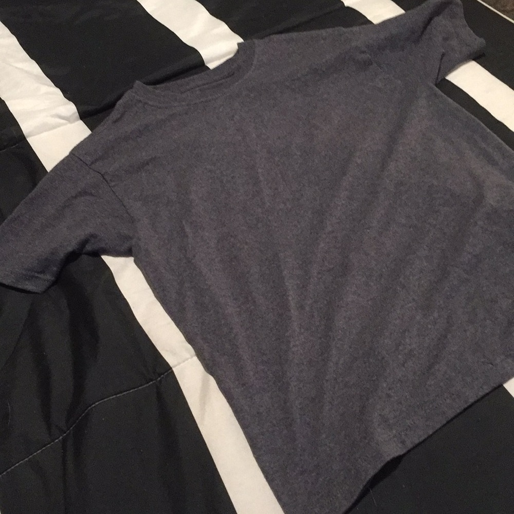 Plain gray tee shirt